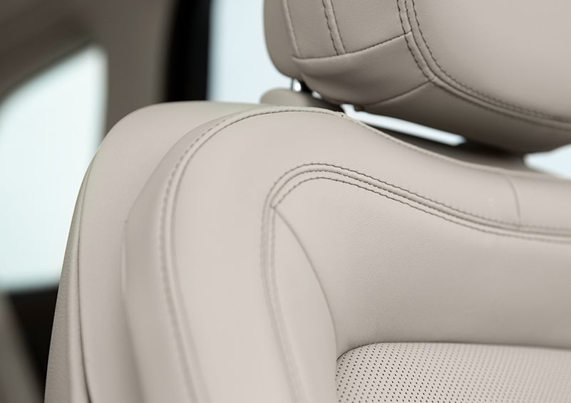 Fine craftsmanship is shown through a detailed image of front-seat stitching. | Bill Knight Lincoln in Tulsa OK